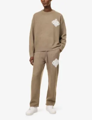 THE COUTURE CLUB Emblem Crew-Neck Knitted Jumper detail 2