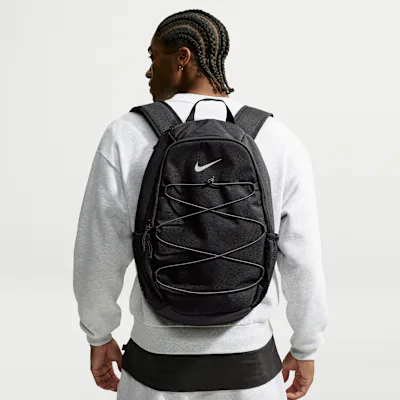 Nike Heritage Sweep Backpack (25L) - Black/Black/Silver