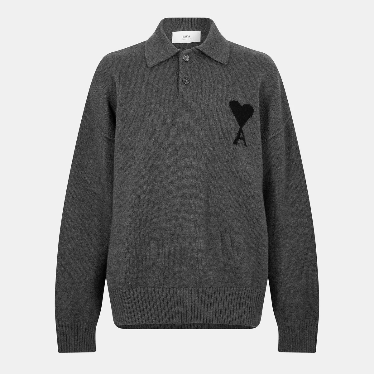 Ami Paris Men's Fine Knit Knitted Top