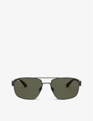 RAY-BAN RB3663 metal aviator-frame sunglasses