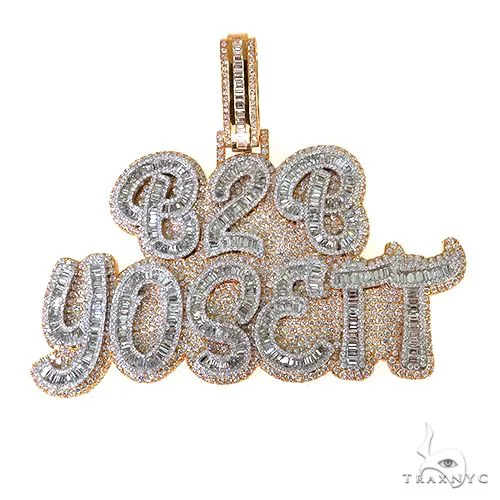 RINA - For Him CUSTOM Custom Made B2B Yosett Baguettes Diamond Pendant 67912 – Pendant