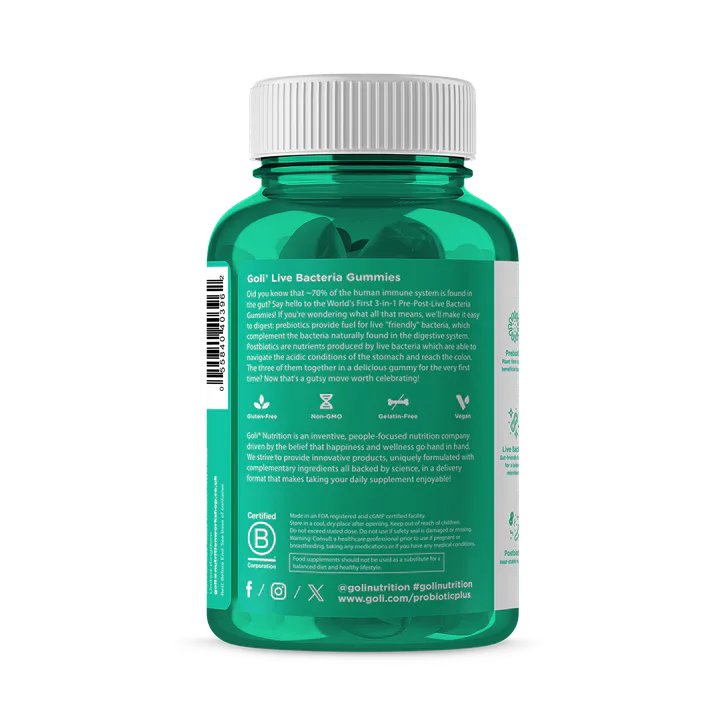 Goli Pre+Post+Live Bacteria Gummies 60, additional product view 3