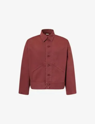 A.PRESSE Vintage Medical Cotton Jacket in BURGUNDY – Mens | Coats & jackets | Lightweight