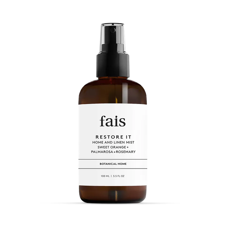 Fais Restore It Home & Linen Mist with Essential Oils – 100ml - Orange, Palmarosa & Rosemary