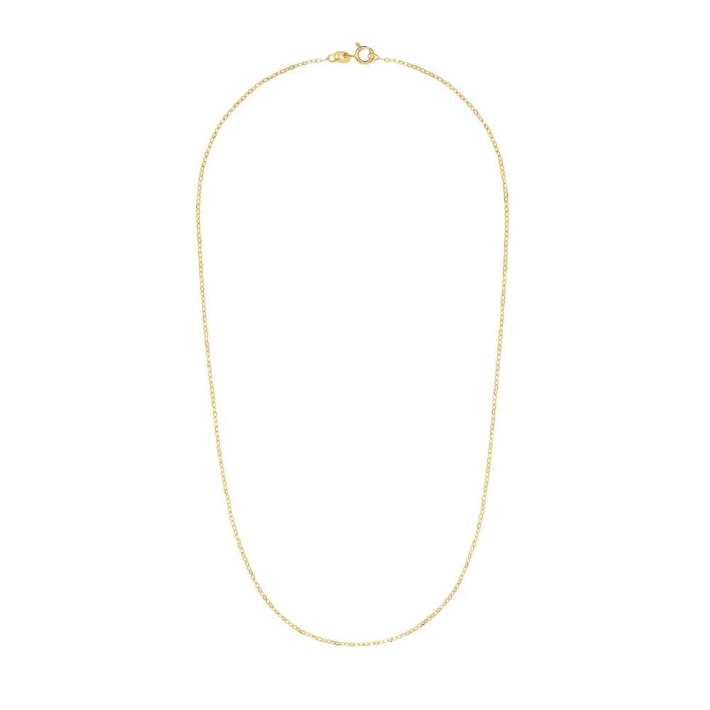 AMOR 9ct Yellow Gold Anchor Chain Necklace - 60cm detail 3