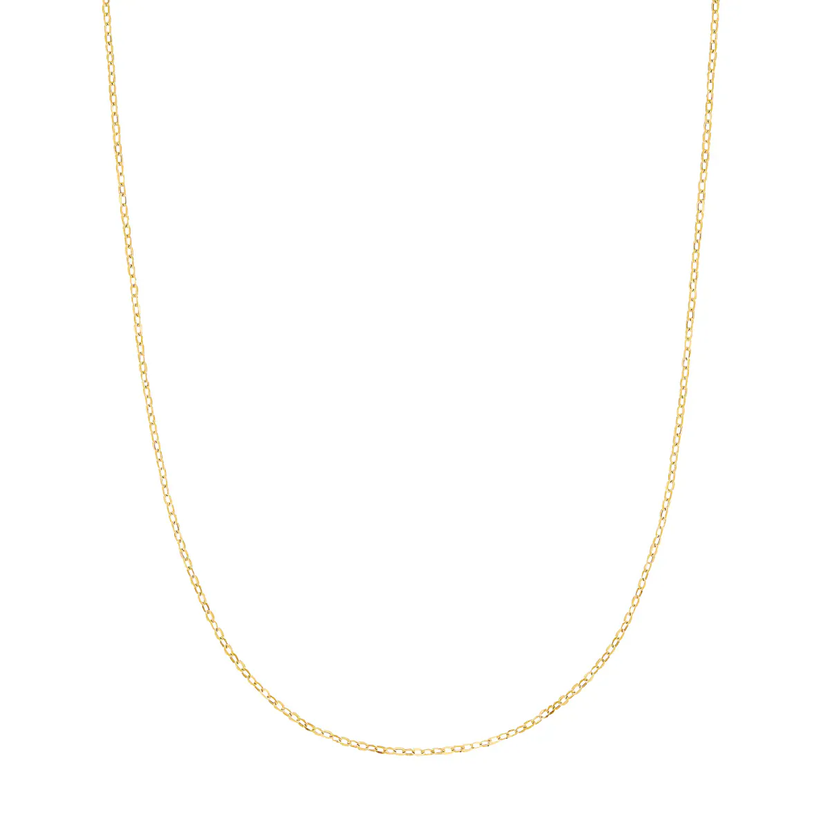AMOR 9ct Yellow Gold Anchor Chain Necklace - 60cm