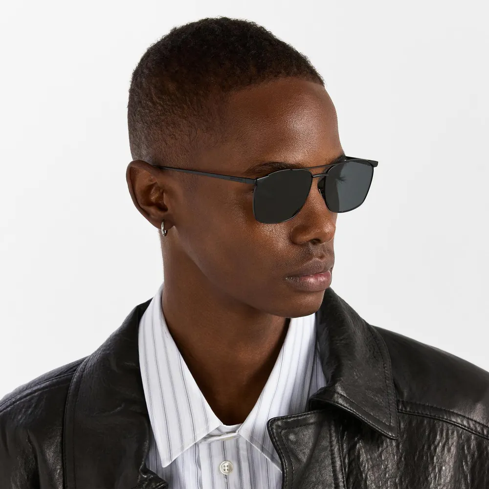 Saint Laurent Saint Laurent Mens SL 796 Vincent Aviator Sunglasses detail 3