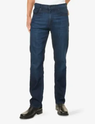 7 FOR ALL MANKIND Modern Straight-Leg Stretch-Denim Blend Jeans detail 3