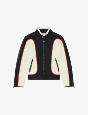 DIESEL J-Blink contrast-panelled regular-fit woven jacket