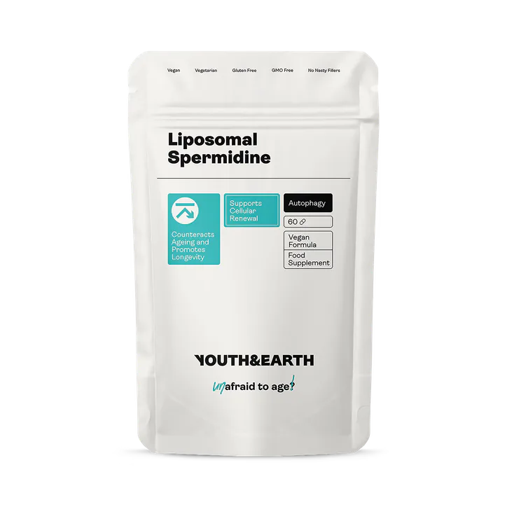 Youth and Earth Liposomal Spermidine Cellular Renewal Capsules, 60 Capsules
