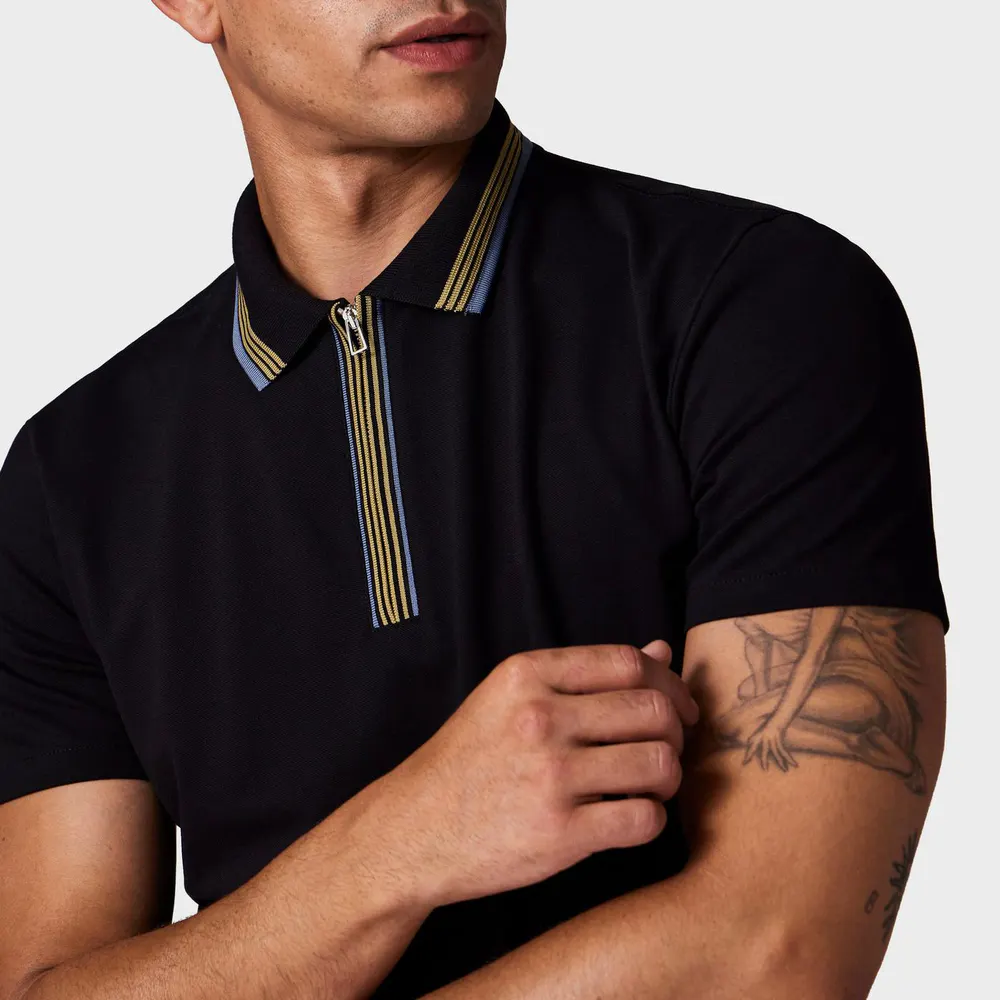 PS Paul Smith Men's Zipped Short Sleeve Polo Shirt detail 3