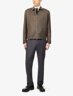 PAUL SMITH The Brierly Tweed Wool-Silk Trousers detail 2