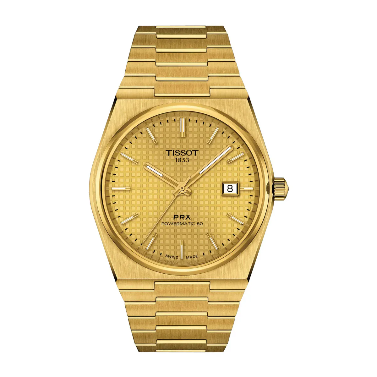 Tissot PRX Powermatic 80 40mm Mens Watch Gold
