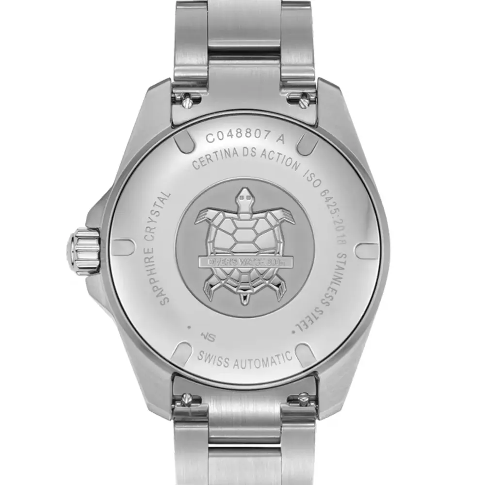 Certina DS Action Diver 38mm Powermatic 80 Unisex Watch Black in Black, additional product view 2