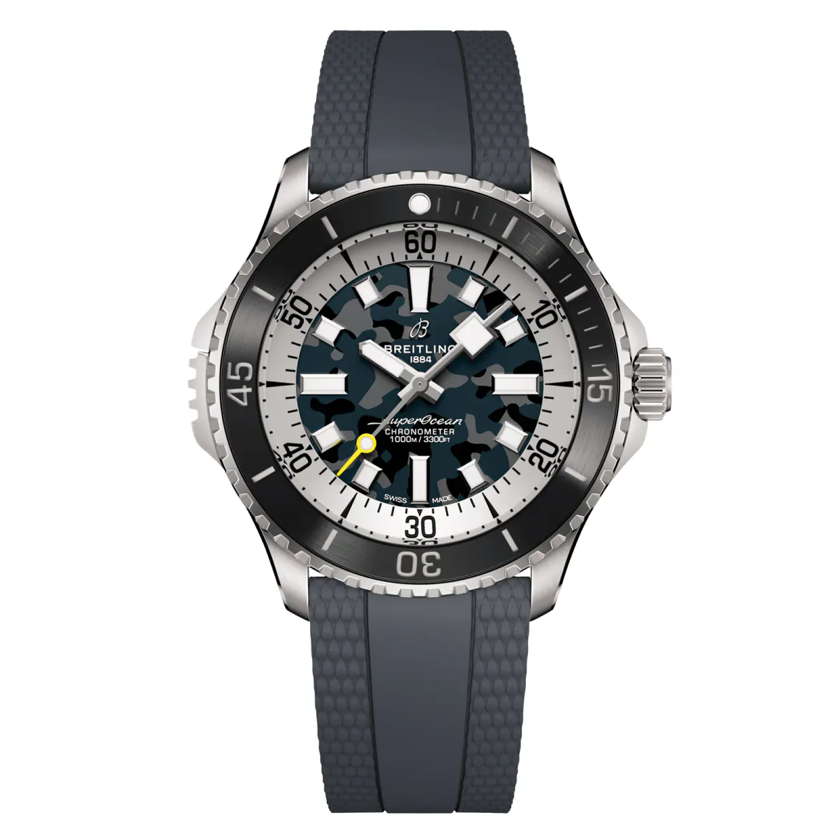 Breitling Superocean Automatic Super Diver 46mm Mens Watch Black Rubber