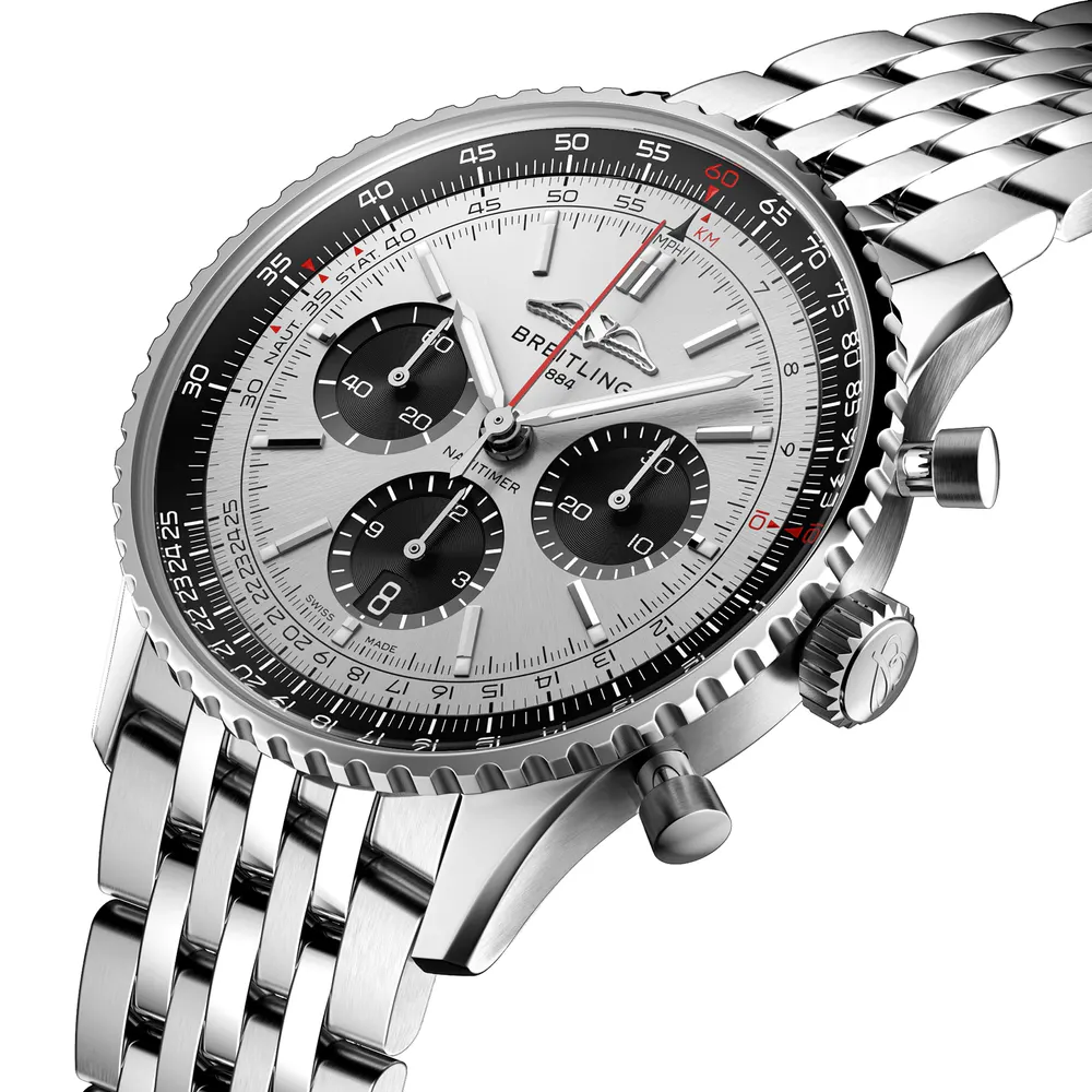 Breitling Navitimer B01 Chronograph 43 Silver Watch in Silver, additional product view 2