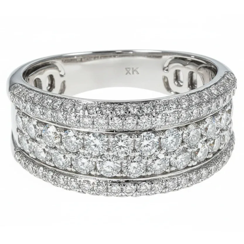 ANNA - CONSCIOUS DIAMONDS 14K Gold Diamond Ring 66172 in White Gold / 8.5 – Ring