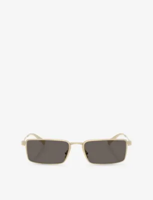 TIFFANY & CO TF3121KB Rectangle-Frame Metal Sunglasses