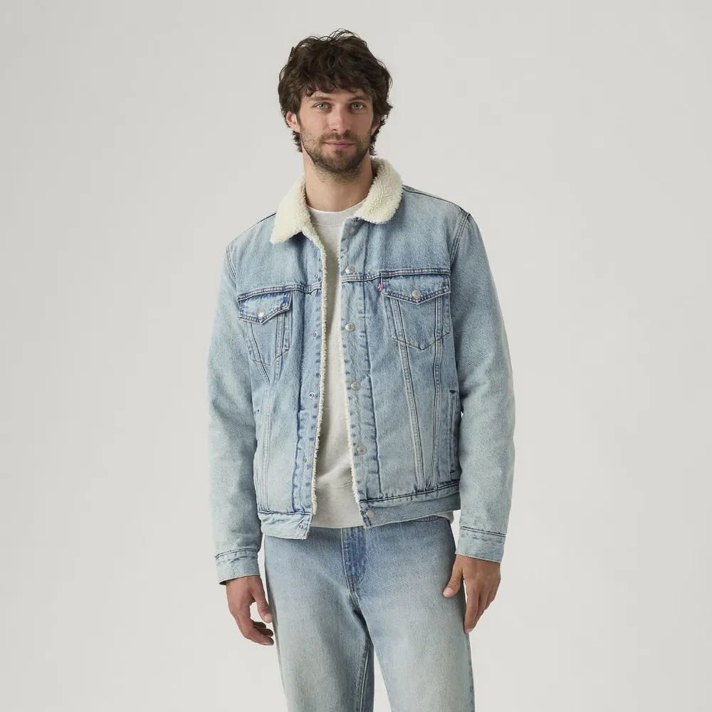 Levis Men's Type 3 Sherpa Denim Jacket detail 2