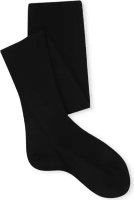 FALKE Ribbed knee-high wool-blend socks in 3009 BLACK – Mens | Underwear & socks | Socks | Plain Socks