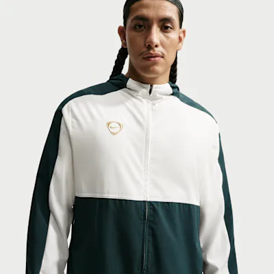 Nike Strike Men's Dri-FIT Football Woven Tracksuit Jacket - Sail/Midnight Spruce/Metallic Gold