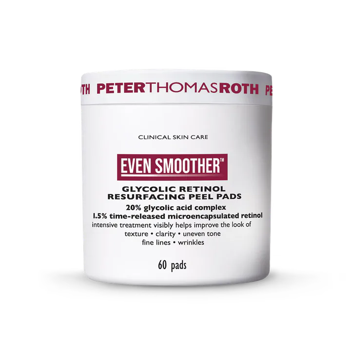 Peter Thomas Roth Even Smoother Glycolic Retinol Resurfacing Peel Pads 60 Pads