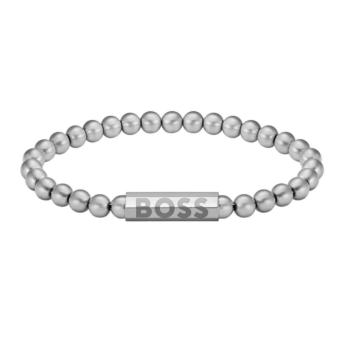 BOSS Gents BOSS Stainless Steel Sphere Beaded Bracelet