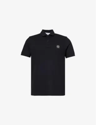 STONE ISLAND Brand-Patch Regular-Fit Stretch-Cotton Polo Shirt