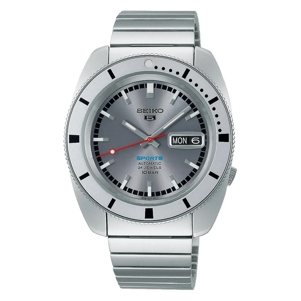 Seiko 5 Sports 1968 Recreation Watch in Grey/Silver – Accessories