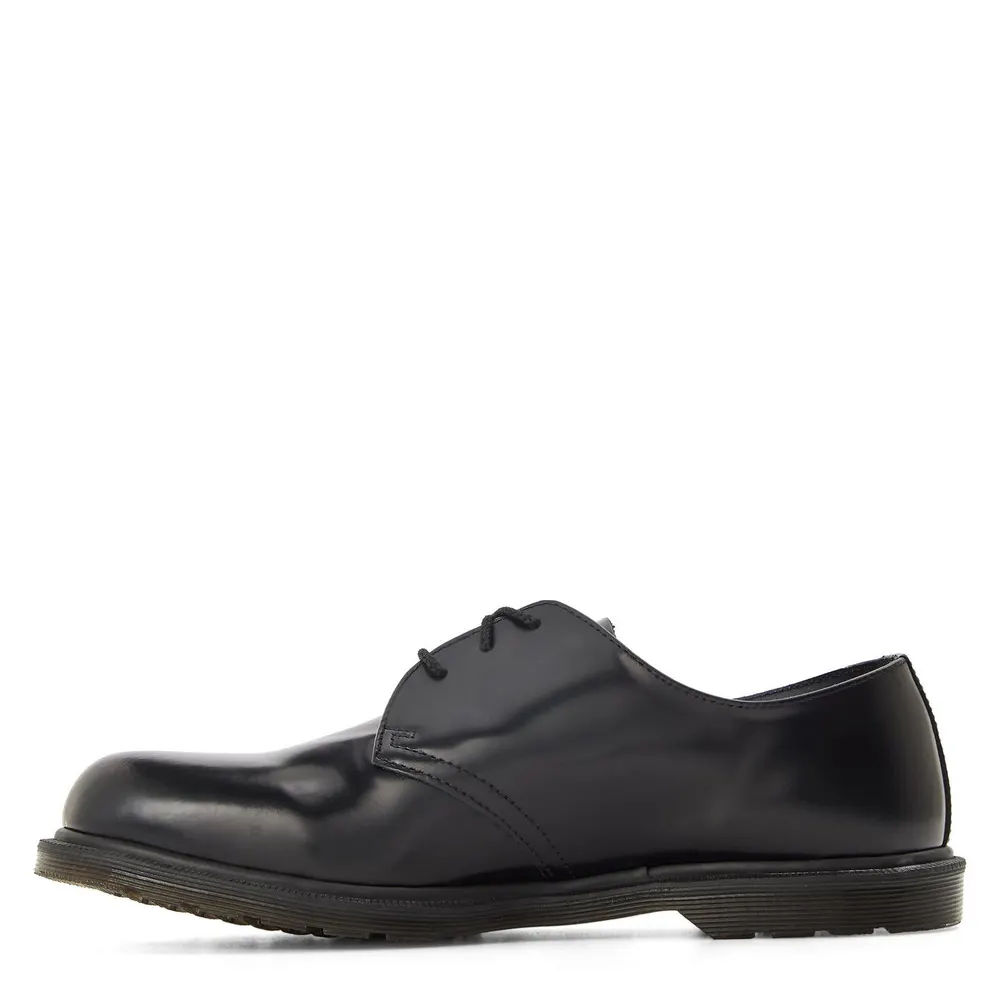 Dr Martens Mayfare Derby Shoes in Black Polished, additional product view 2