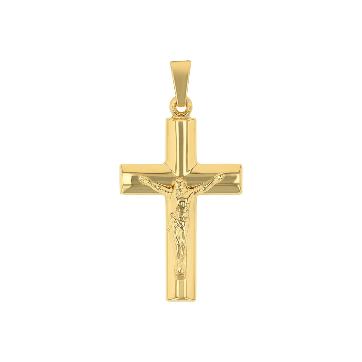 AMOR 9ct Yellow Gold Cross Pendant