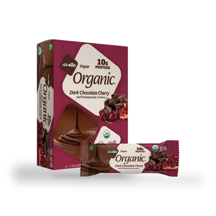NuGo Nutriton NuGo Organic Dark Chocolate Pomegranate Protein Bar 12 x 50g