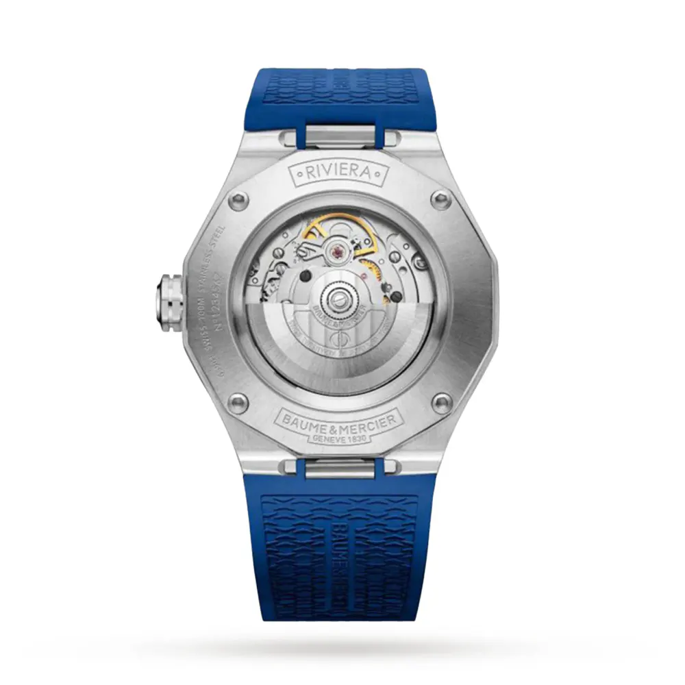 Baume & Mercier Riviera 42mm Mens Watch Blue in Blue, additional product view 2