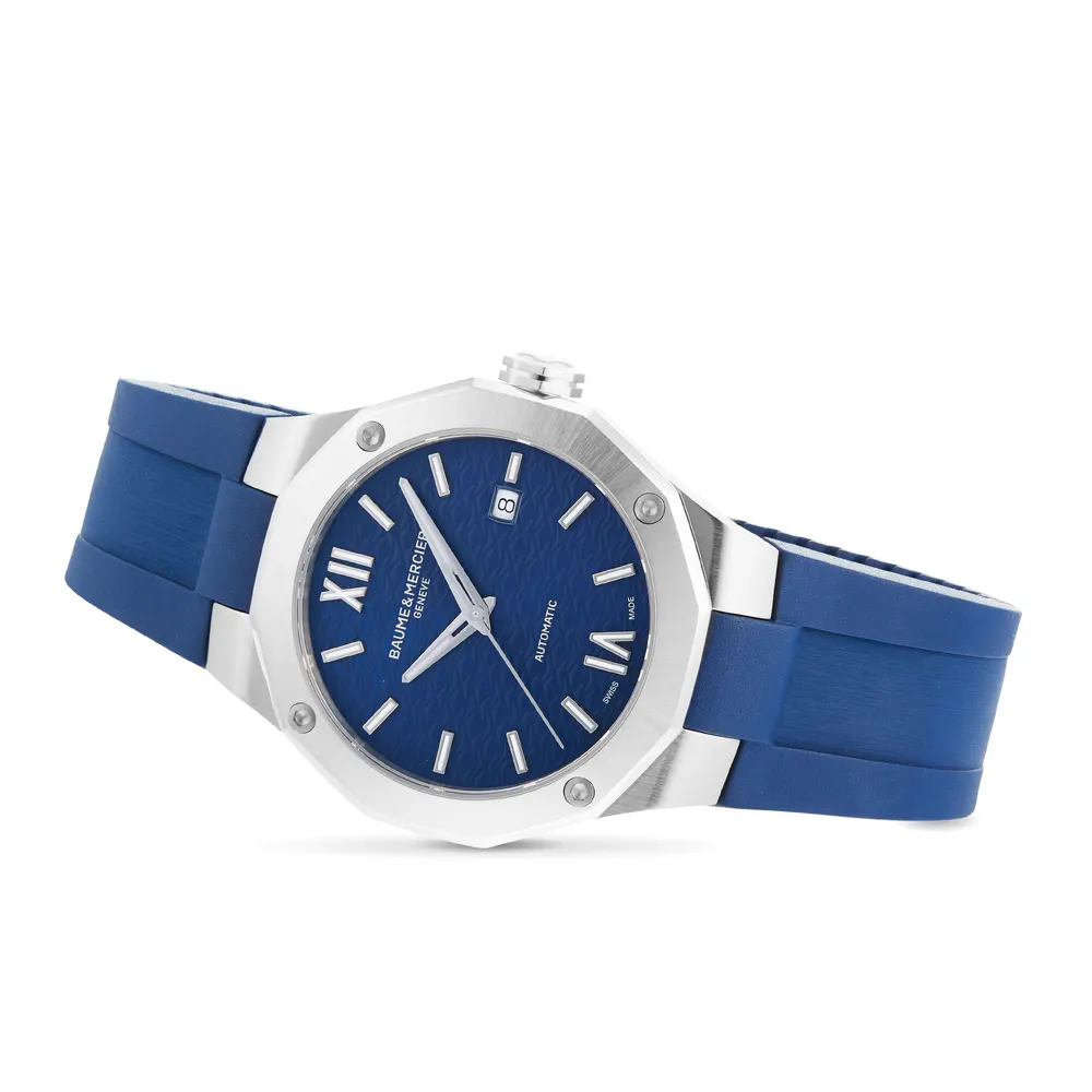 Baume & Mercier Riviera 42mm Mens Watch Blue in Blue, additional product view 3