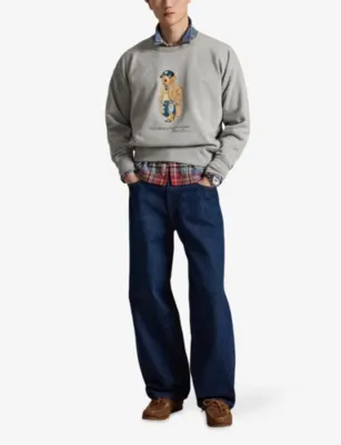 POLO RALPH LAUREN Bear Crew Neck Cotton Fleece Sweatshirt detail 2
