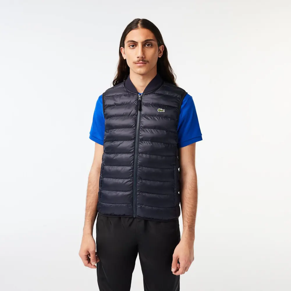 Lacoste Men's Quilted Gilet detail 3