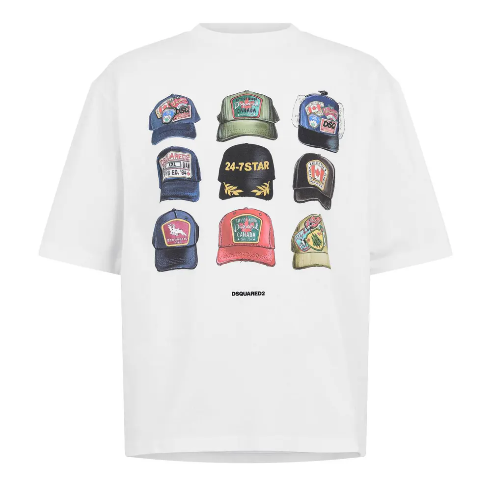 DSquared2 Men's DSQ Cap Oversized T-Shirt