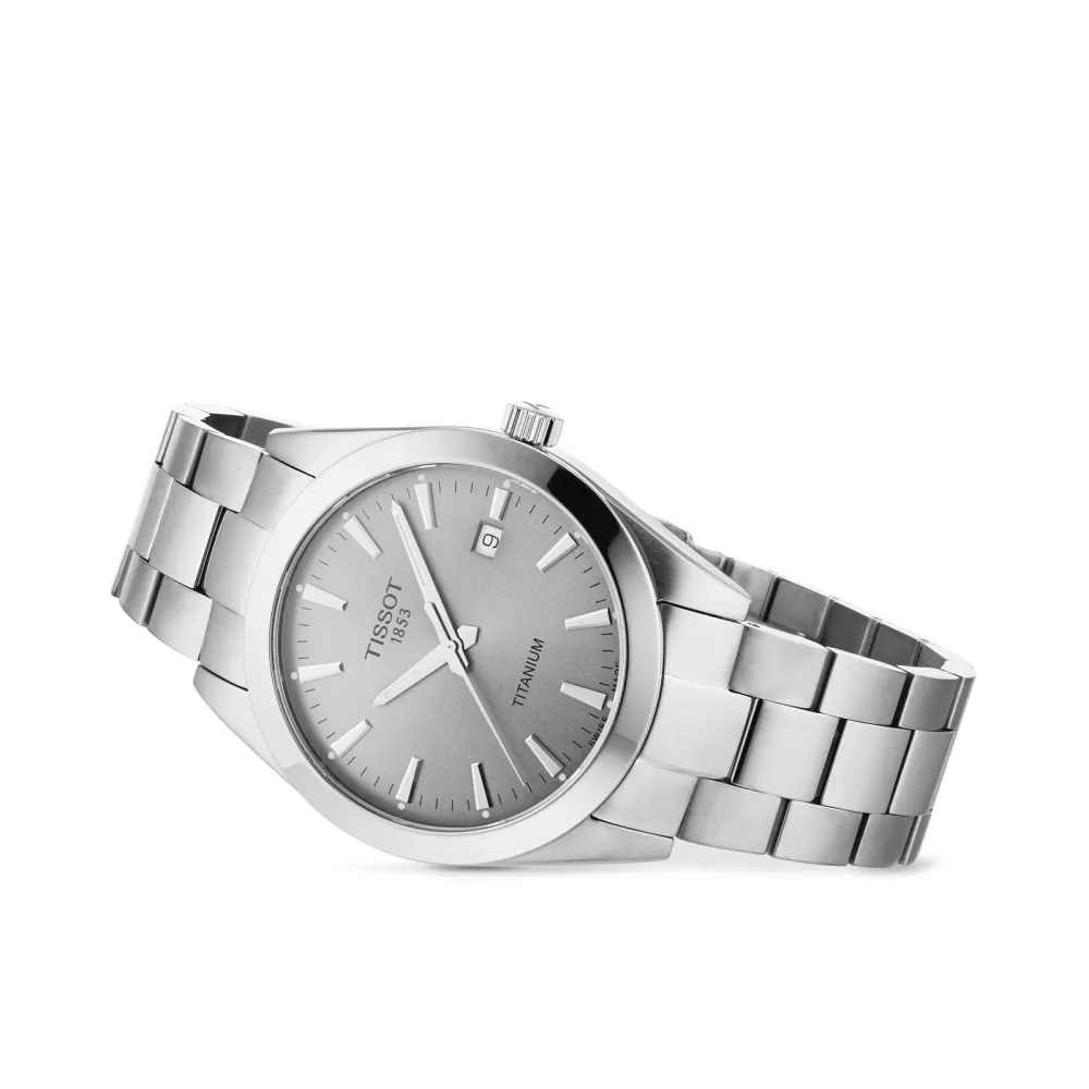 Tissot Gentleman 40mm Mens Watch Silver detail 3