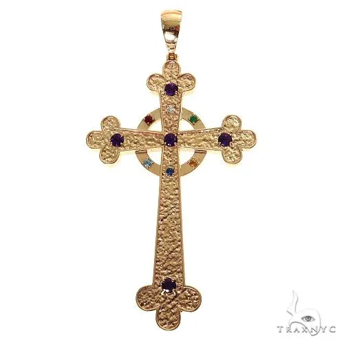 RINA - For Him CUSTOM Trax Holy Halo Cross Pendant 69570 in Rose Gold – Pendant