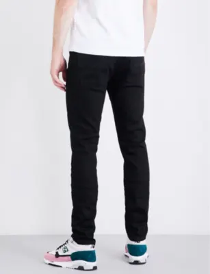 NUDIE JEANS Lean Dean slim-fit tapered jeans - 28/32 in Everblack, additional product view 3