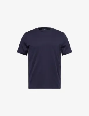 DUNHILL Brand-Embroidery Short-Sleeves Cotton-Jersey T-Shirt