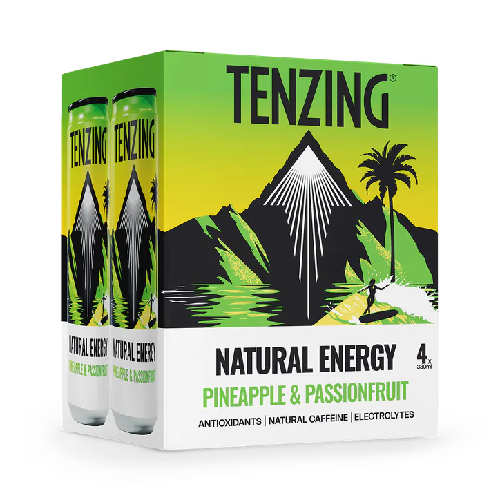 Tenzing Natural Energy Drink Pineapple 106 mg 4 x 330 ml