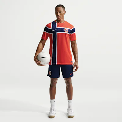 Nike Norway Strike Men's Nike Dri-FIT Football Knit Shorts - Blue Void/Black/Chile Red