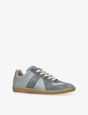 MAISON MARGIELA Replica Leather Trainers - EUR 39 / 5 UK MEN in GREY/LIGHT, additional product view 3