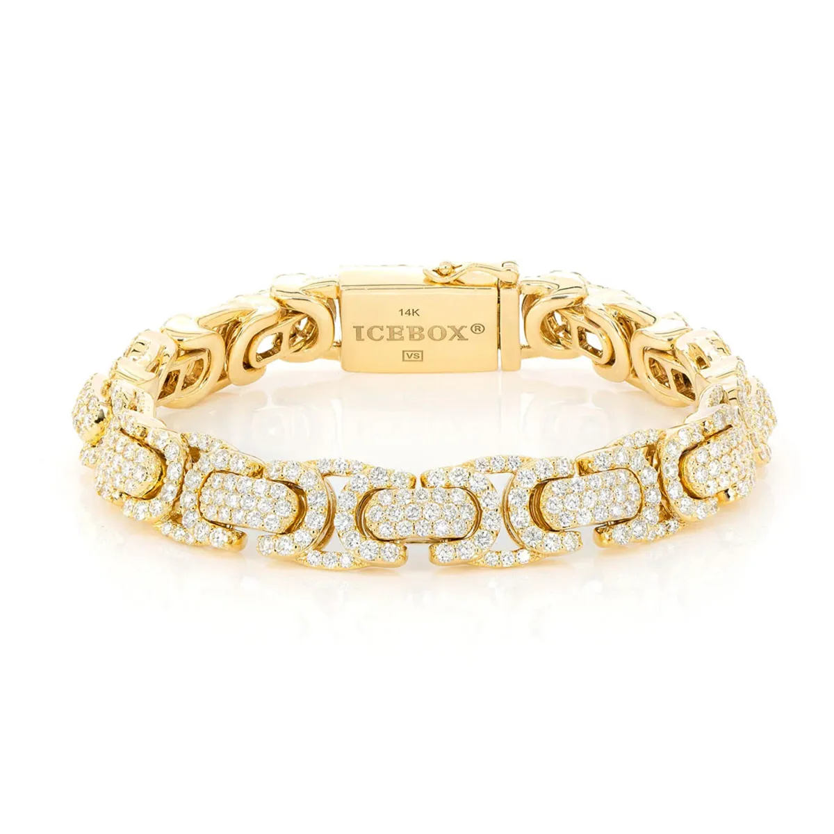 For Him Byzantine Diamond Bracelet in Rose Gold / 6.5" / Lab Grown Diamond – Bracelet