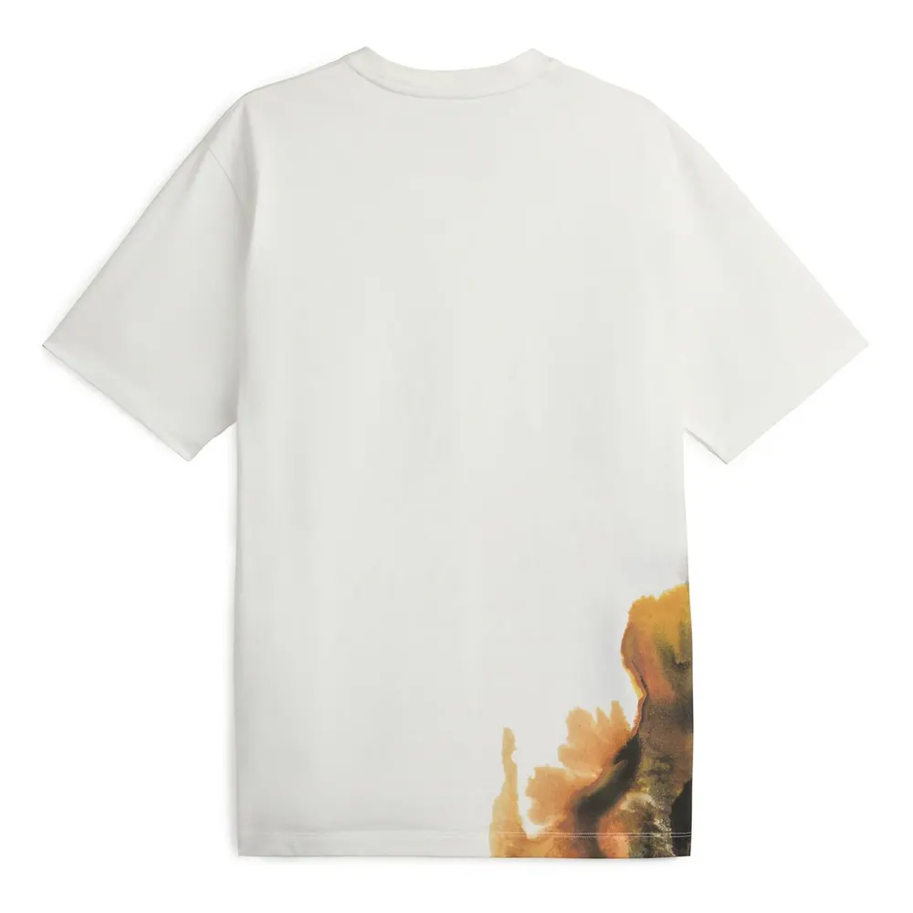 Y3 Men's Short Sleeve T-Shirt in White/Multi, additional product view 2