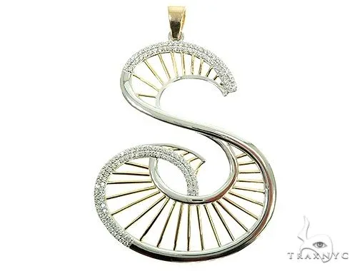 RINA - For Him CUSTOM Custom TowToned Initial S Pendant 65876 – Pendant