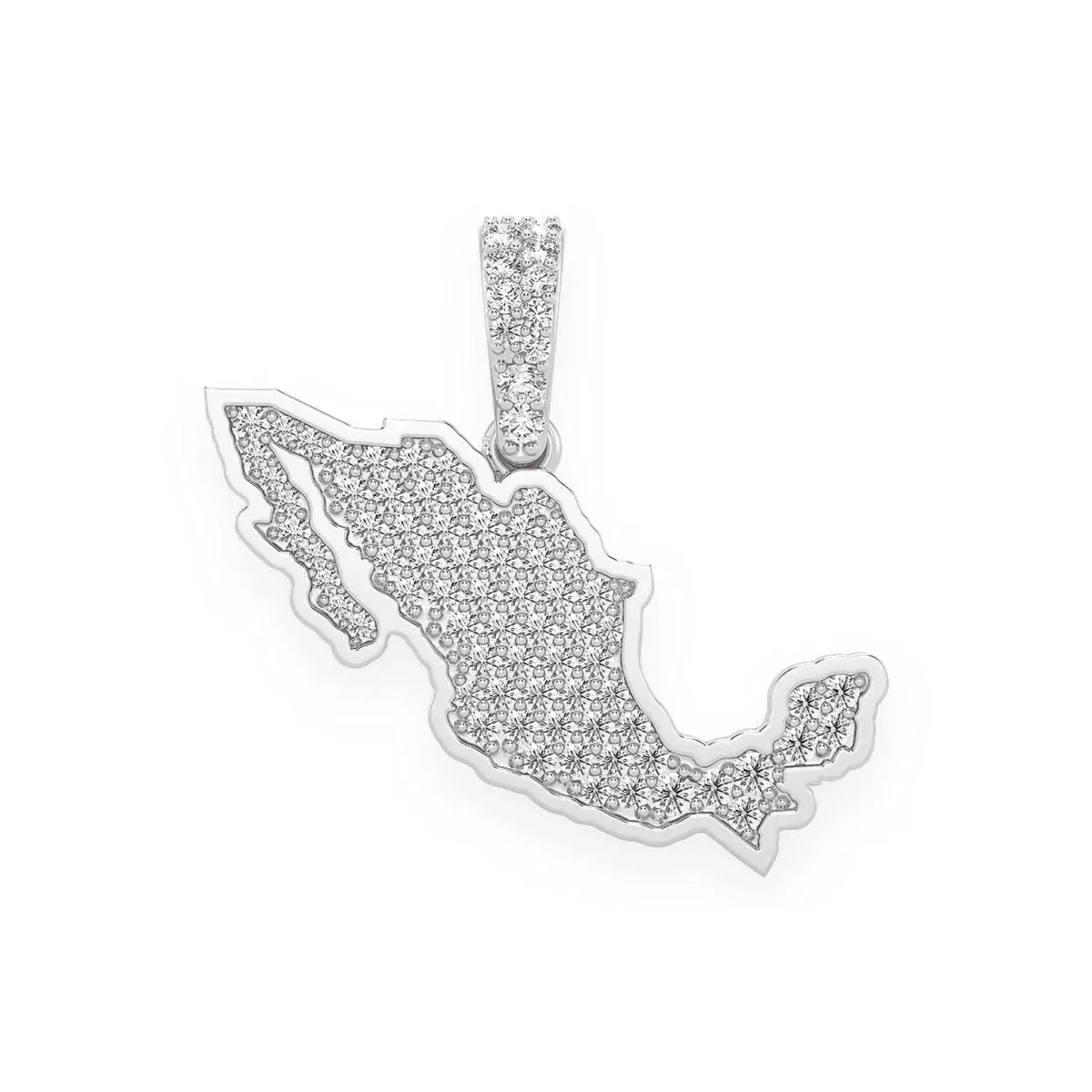 For Him Mexico Diamond Pendant in White Gold / Natural Diamond – Pendant