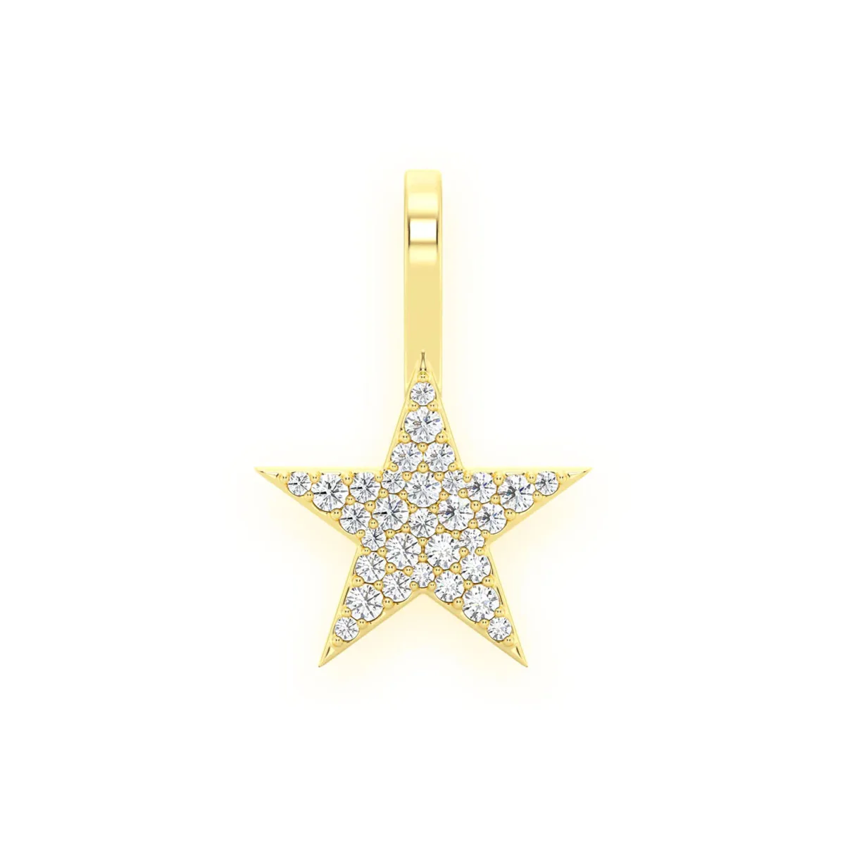 For Him Five Point Star Diamond Pendant in Rose Gold / Lab Grown Diamond – Pendant