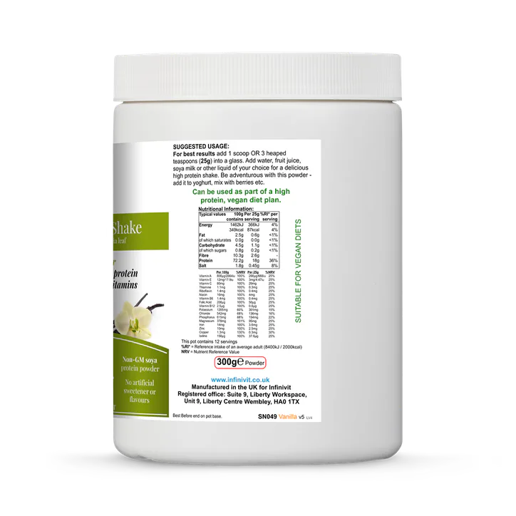 InfiniVit Healthy Meal Shake Vanilla 300 g detail 3
